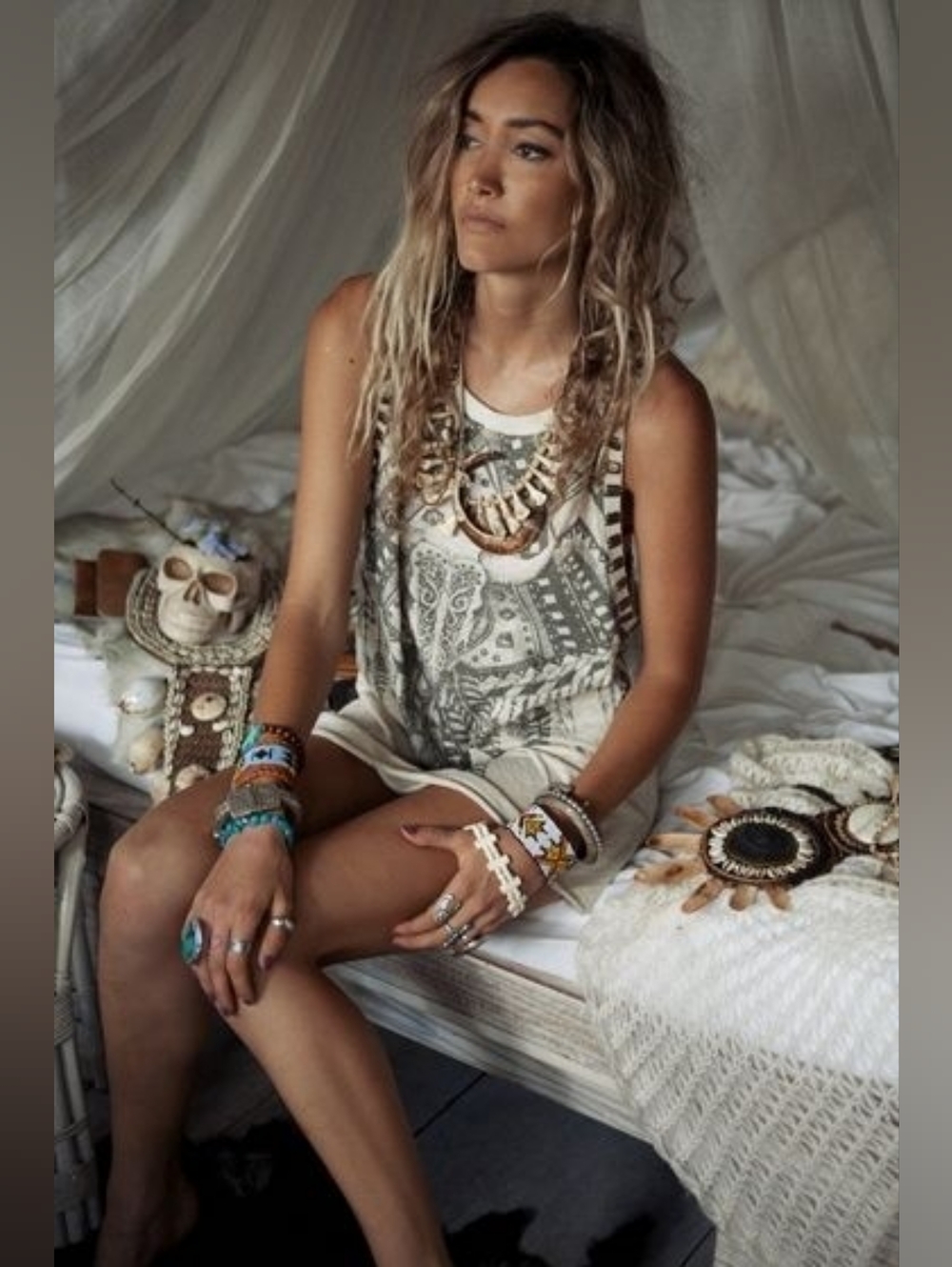 RESERVED🖤🤍 Spell Buffalo Hunter Tank Dress SZ S/M 🦄 🤍🖤